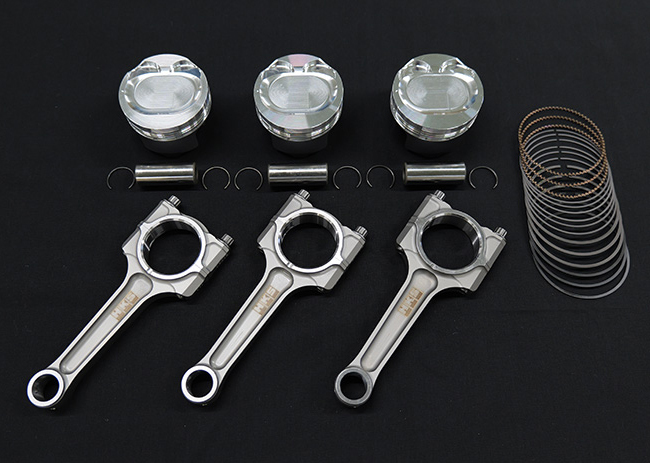 【HKS】BCD鍛造ピストン+H断面コンロッドセット STEP3 Φ64 S07A拍卖