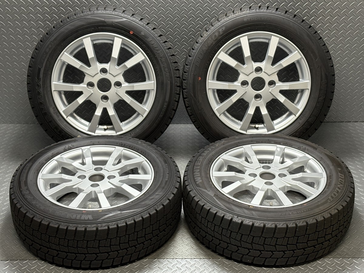 【プジョー/シトロエン】AGA Esprit 15インチ 6J +25 4穴108 DUNLOP ウィンターマックスWM02 185/65R15 ダンロップ WINTER MAXX (25030135)拍卖