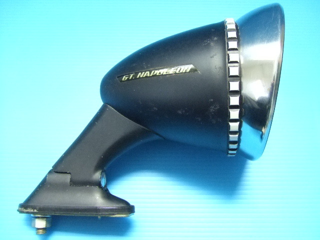 激レア NAPOLEON GTミラー ナポレオン 黒色 黒 カウル 旧車フェンダーミラー ロケットカウル バッカ族車 暴走族イノウエ コミネ当時物 新品拍卖