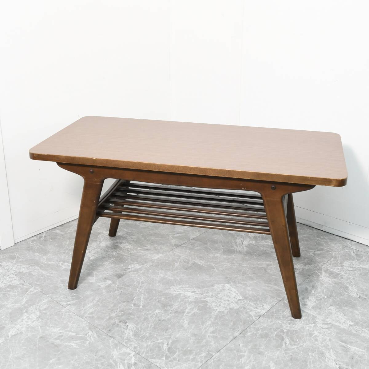 富士ファニチア株式会社 コーヒーテーブル テーブル 木製 家具 昭和レトロ 拍卖