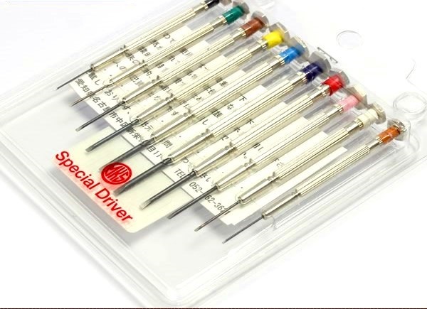 【国内メーカー】【時計修理技能士検定 推奨品】MKS 明工舎製作所 10本組マイナスドライバーMKS31700 【腕時計工具】【修理】【電池交換】 拍卖