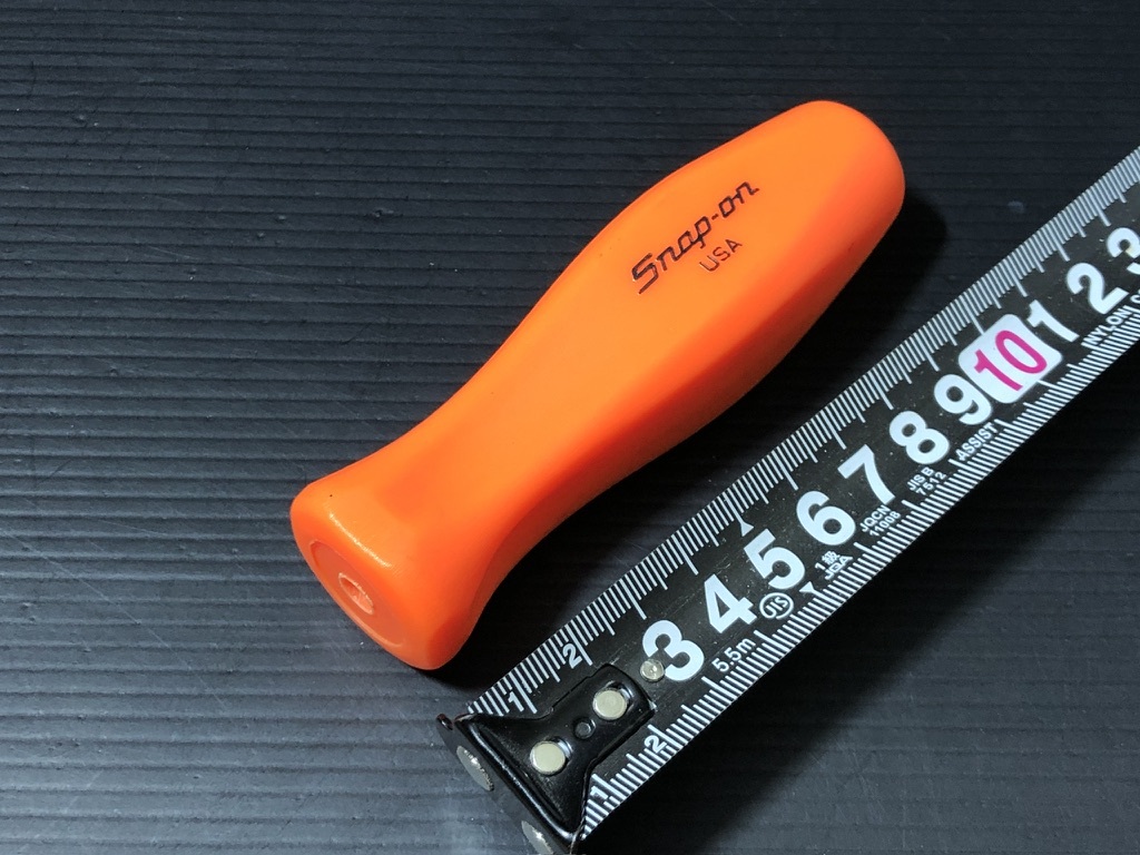 栃木発 ★全国送料一律★ *正規品* スナップオン Snap-on グリップ 5番 旧ロゴ オレンジ 検)Snapon MAC マック ドライバ 柄 シフ拍卖