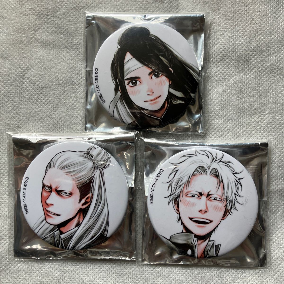 久保ミツロウ展 イベント限定 缶バッジコレクション アゲイン 宇佐美 今村 3種セット拍卖