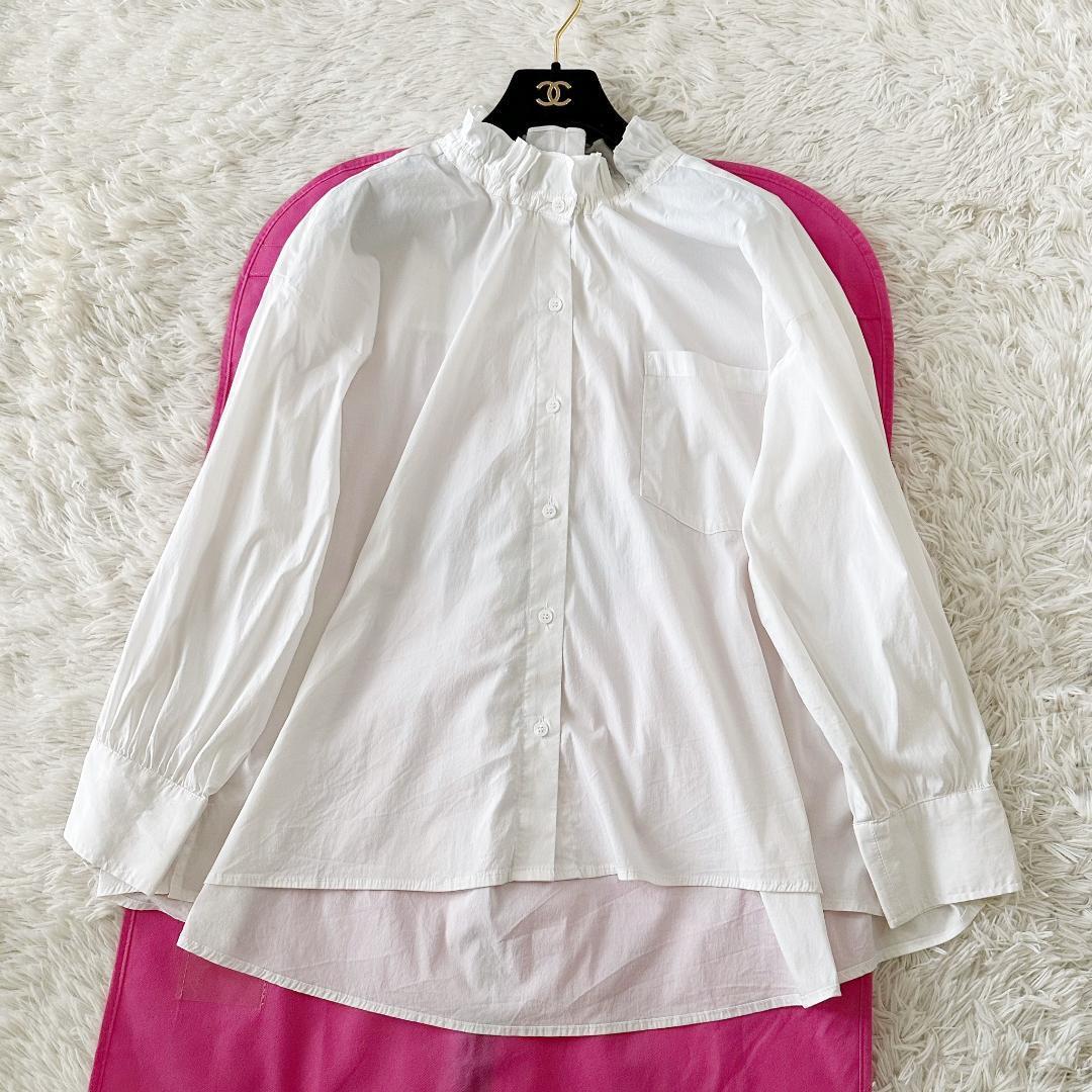 ZARA 長袖 フリル シャツS拍卖