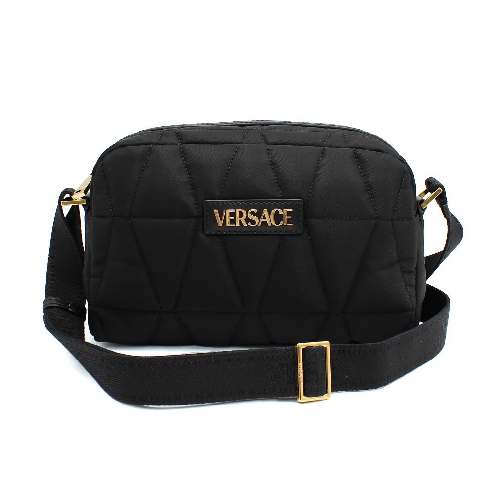 VERSACE ヴェルサーチ 1018352 1A13686 1B00V バッグ BAG 鞄 キルティング メッセンジャーバッグ メンズ レディース ユニセックス拍卖