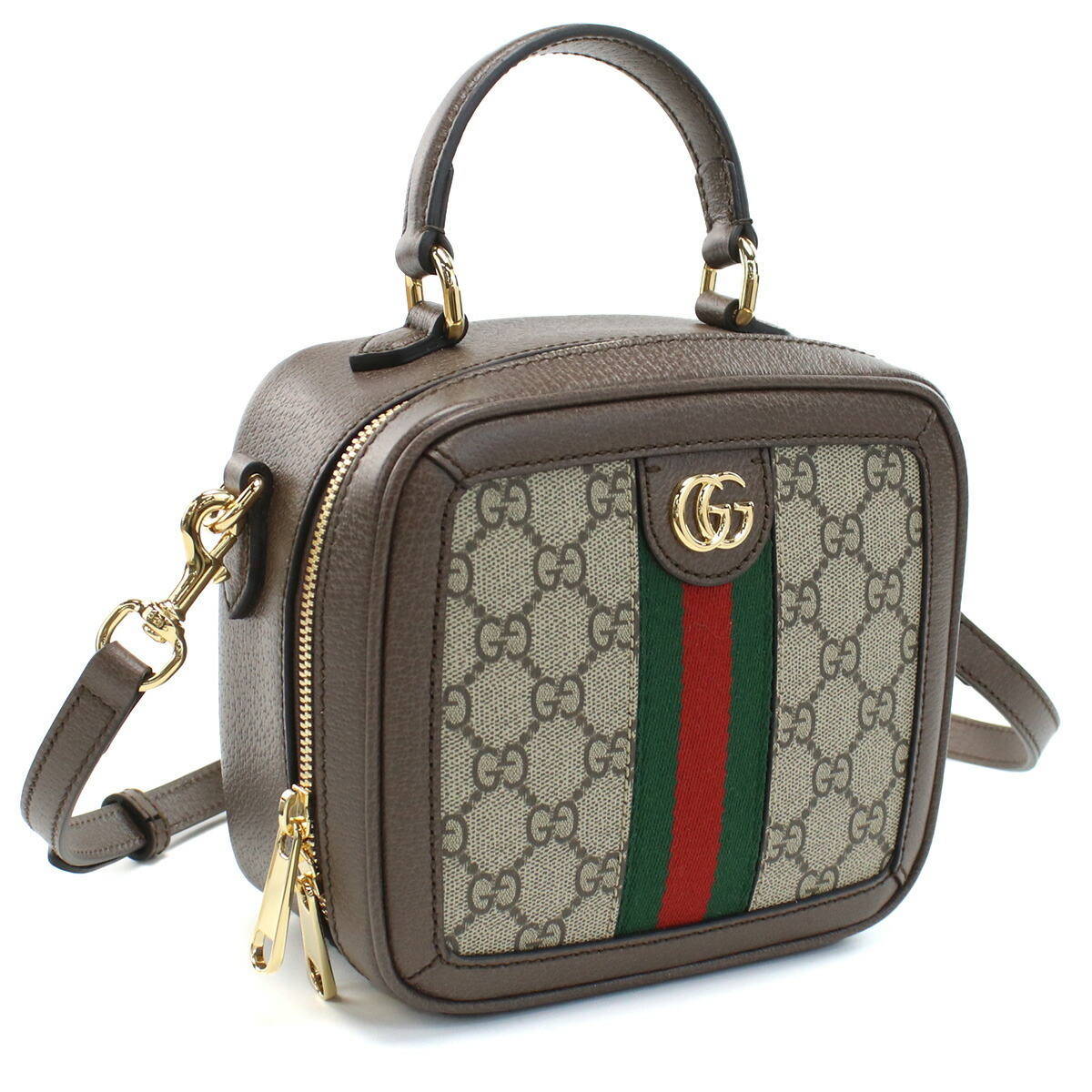 グッチ GUCCI ハンドバッグ ブランド オフィディア ミニトップハンドルバッグ772157 96IWG 8745ベージュ系 ブラウン系拍卖