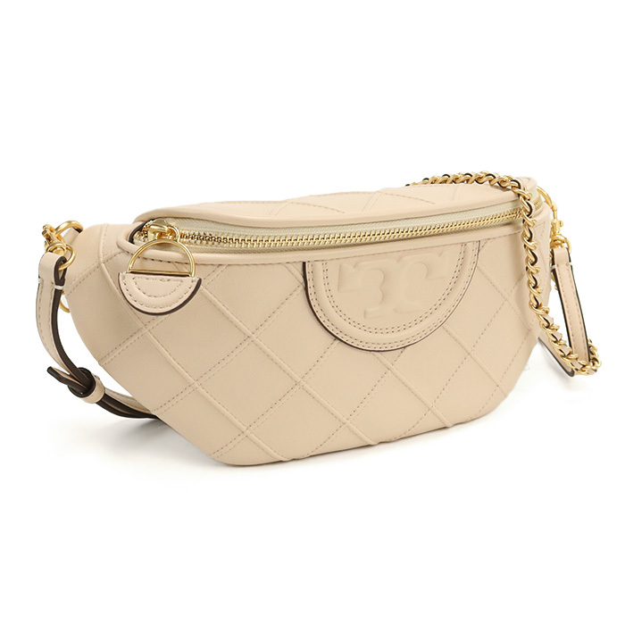 トリーバーチ TORY BURCH FLEMING NEW BELT BAG ボディバッグ160132 122 NEW CREAM ベージュ系拍卖