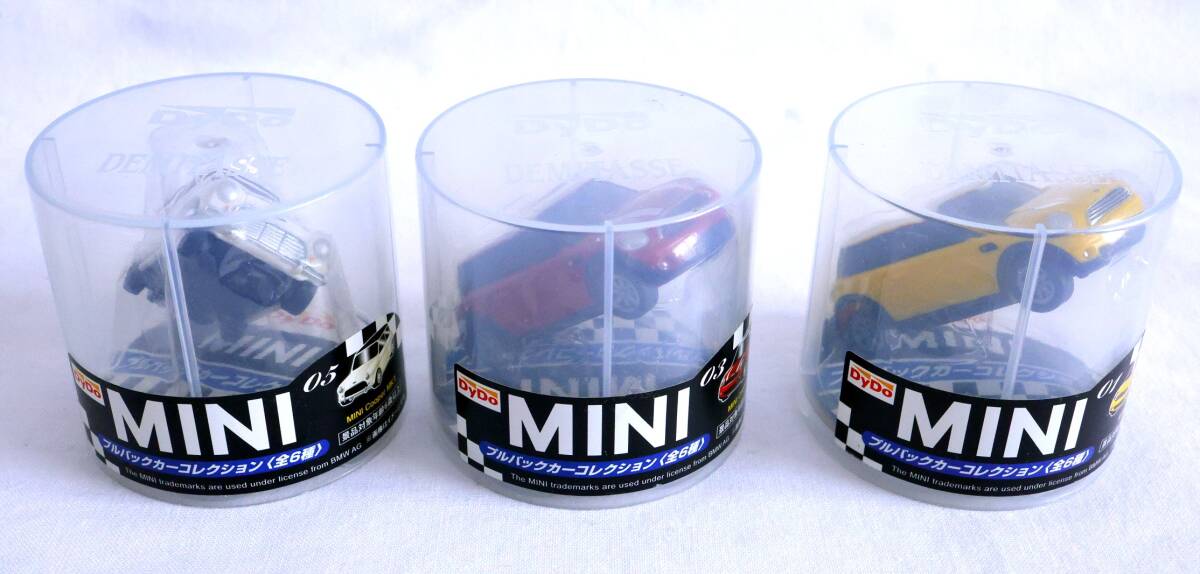 【非売品・新品・未開封品】ダイドー DyDo プルバックカーコレクション MINI Cooper 3種 ミニクーパー ミニカー拍卖