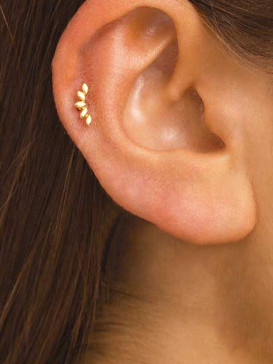 ジュエリー レディース イヤーアクセサリー 1ペア スター フラワー 925スターリングシルバー スタッドピアス フラット バック拍卖