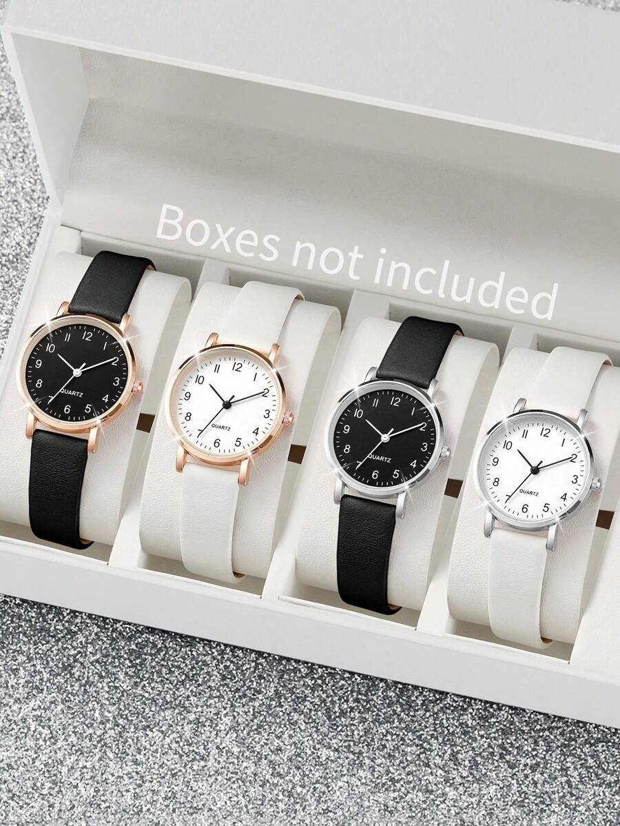 腕時計 レディース セット 4個セット レディースカジュアルファッション デジタル小型ダイヤル クォーツ 腕時計セット拍卖