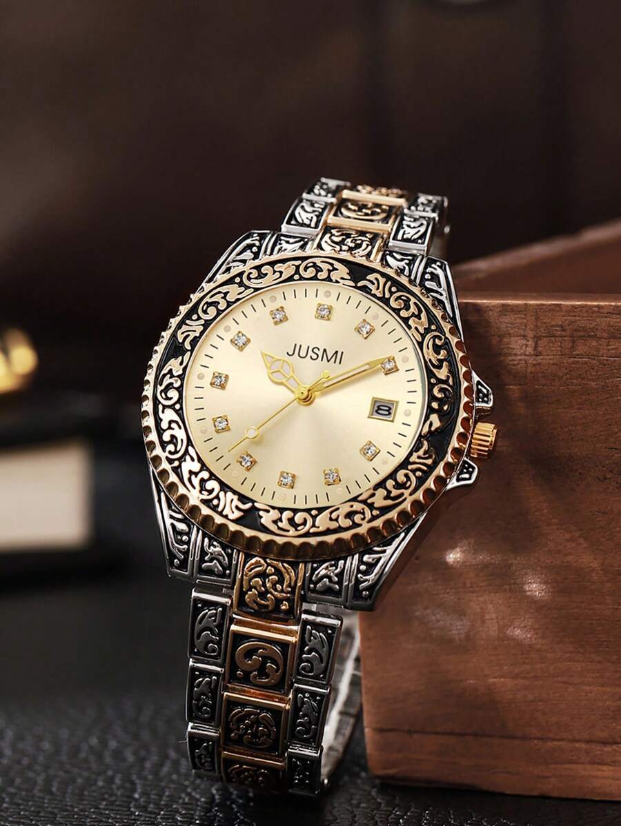 腕時計 メンズ クォーツ ステンレススチール クォーツ腕時計、ホリデーギフト 時計、イースター、父の日、ホリデーギフト拍卖