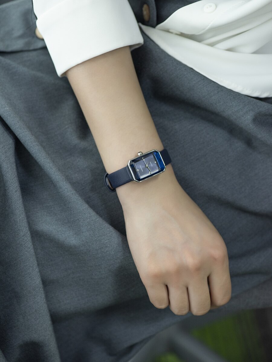 腕時計 レディース クォーツ レディース時計 ブランド '' シンプル スクエアダイアル 腕時計、お洒落なヴィンテージカジュアル拍卖