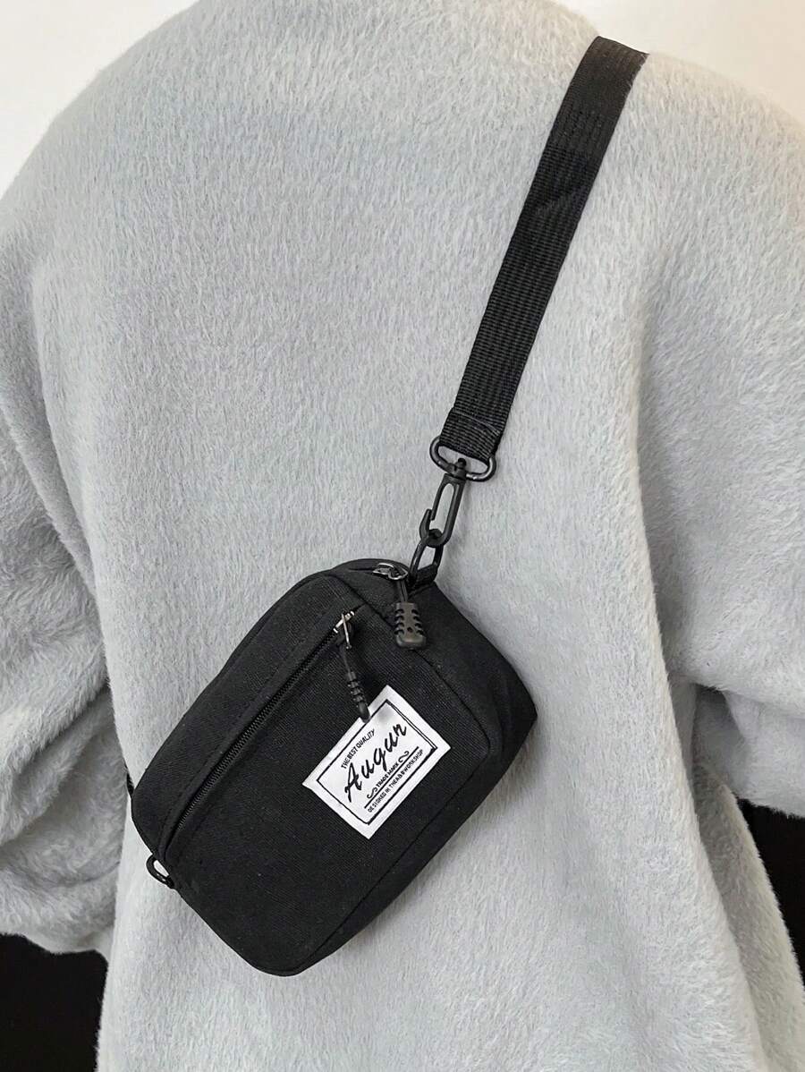 バッグ メンズ ウエストバッグ 無地キャンバス素材ファッションカジュアルユニセックスチェストバッグ、ミニマリストデザイン スポーツ拍卖