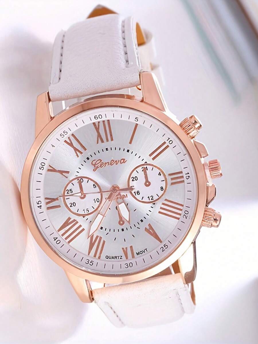腕時計 レディース クォーツ 1個 ファッショナブル PUレザー ストラップ 合金 クォーツ リストウォッチ拍卖