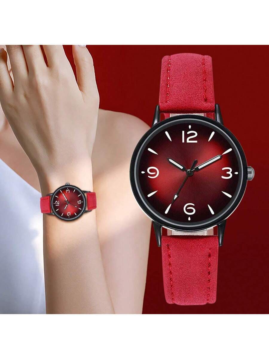 腕時計 レディース クォーツ 女性用腕時計カジュアル石英時計レディースラウンドダイヤルPUレザー腕時計レディースクロッククリスマス拍卖