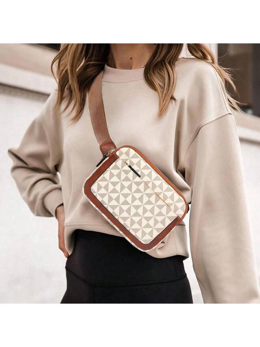 バッグ レディース ウエストバッグ レディース クロスボディバッグ ウエストバッグ 斜めがけバッグ マルチレイヤー 無地 カラーブ拍卖