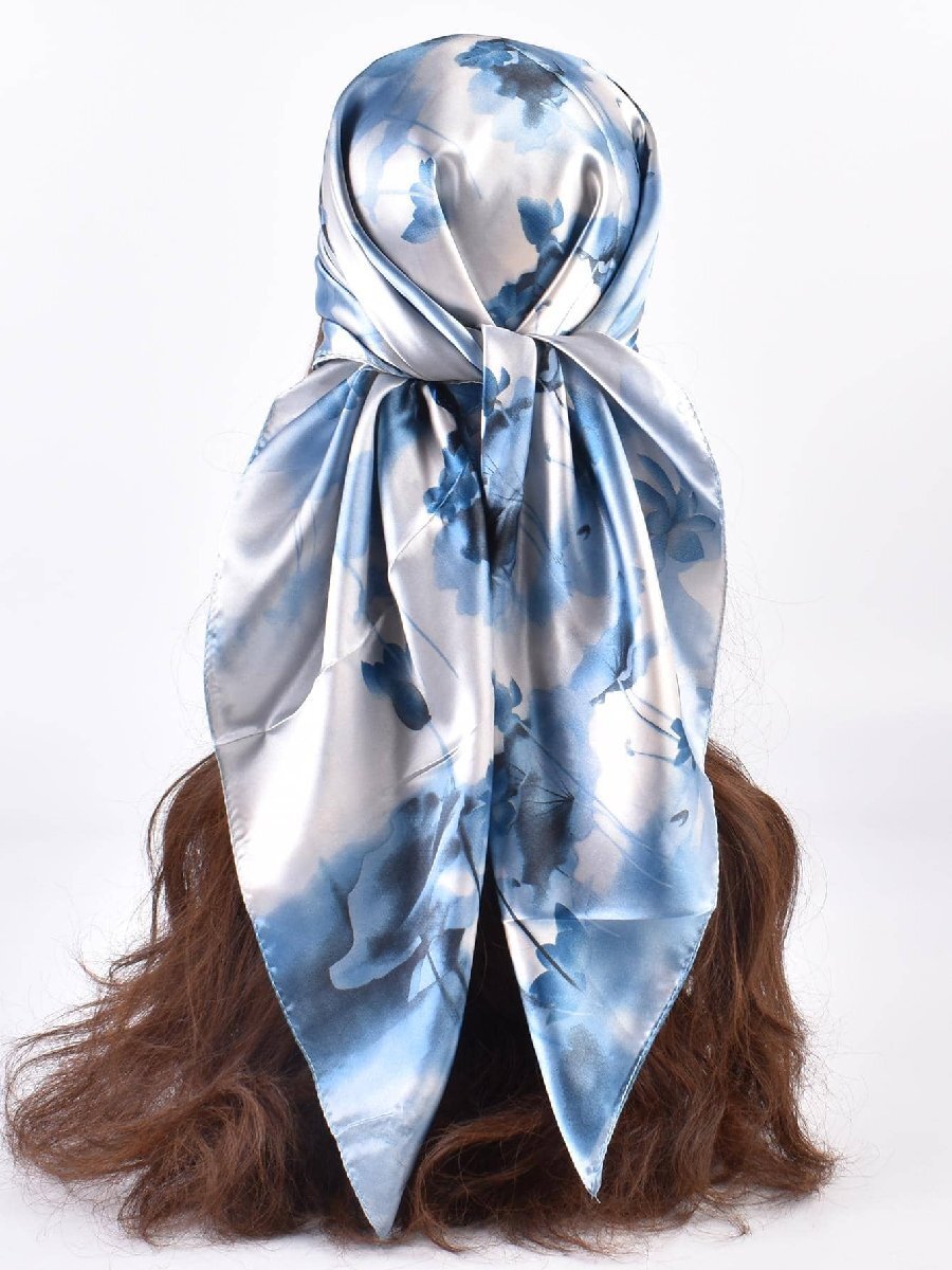 アクセサリー レディース スカーフ 女性用花柄のファッションバンダナ1枚、日常生活に適したエレガントなバンダナ、髪留めやヘッドバン拍卖