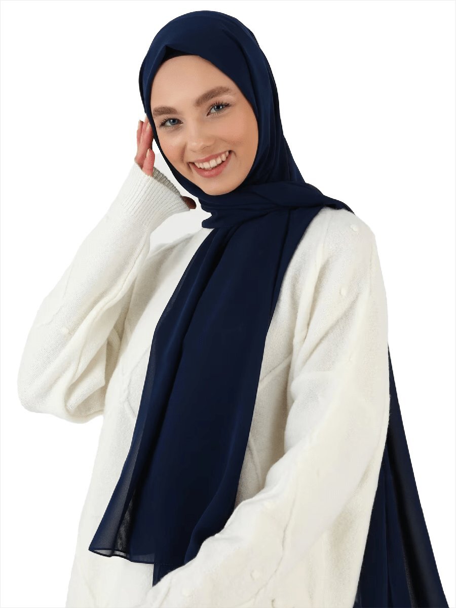 アクセサリー レディース スカーフ 1枚 女性用 無地シフォンスカーフヒジャブ、シンプルでファッショナブルなアクセサリー、女性の冬拍卖