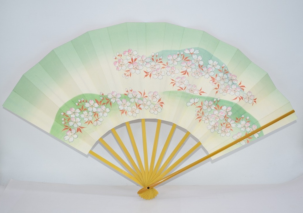 飾扇 紅葉流水/桜絵 (2) 複製 02-8907-02拍卖
