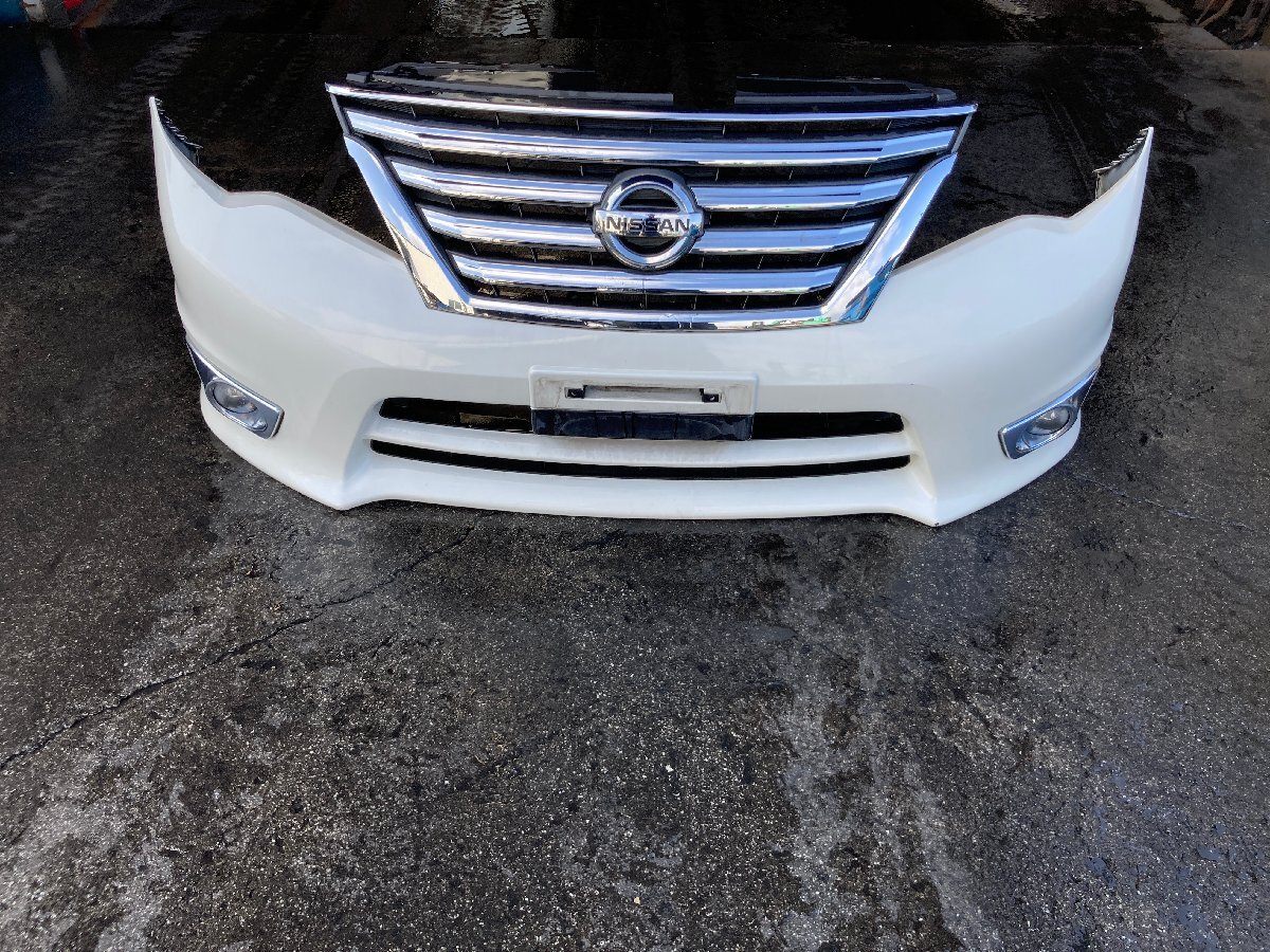 平成25年 日産 セレナ HFC26 S-ハイブリッド 後期 ハイウェイスター フロントバンパー フォグ付き 9209拍卖