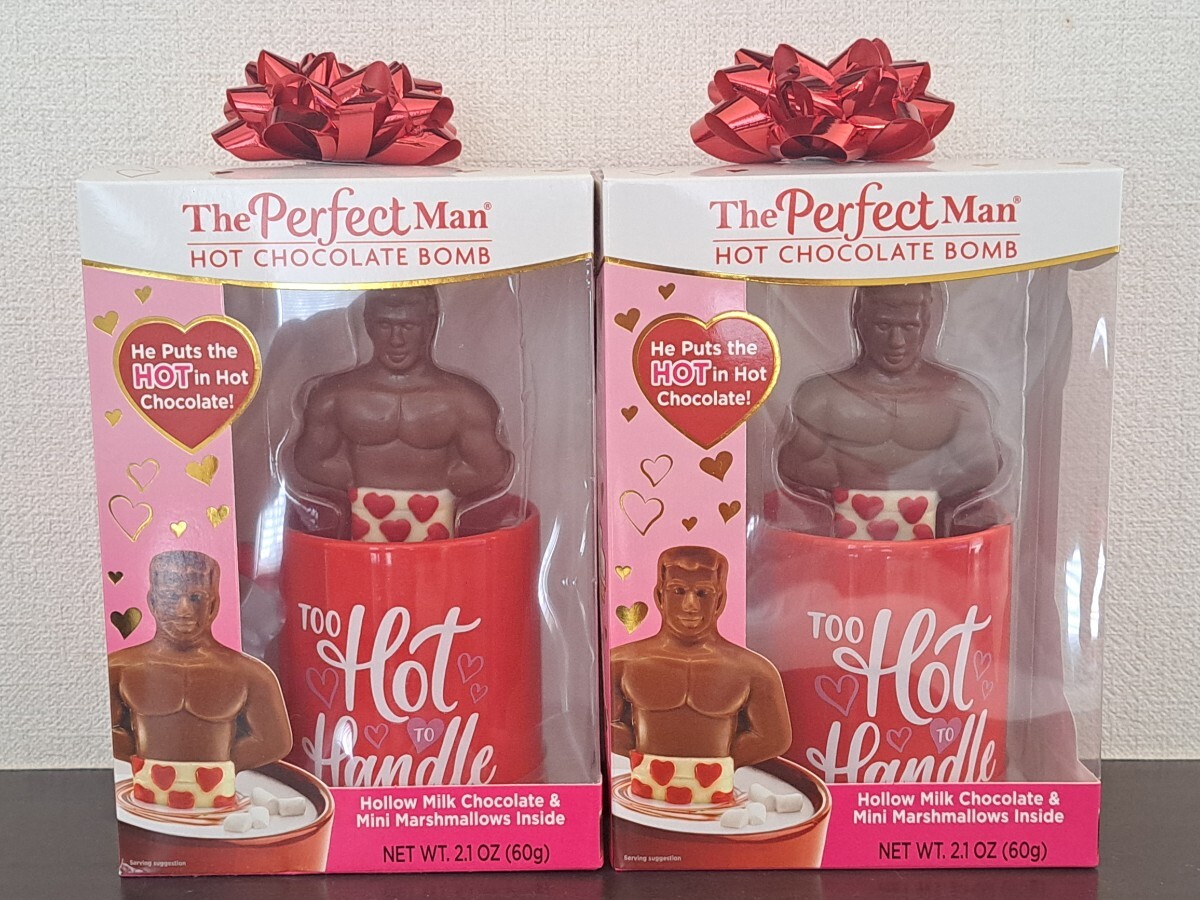 パーフェクトマン マグ付き ホットチョコレートボム 2個セット ペア 60g マグカップ セット マシュマロ チョコ 賞味期限 2025年12月31日 拍卖