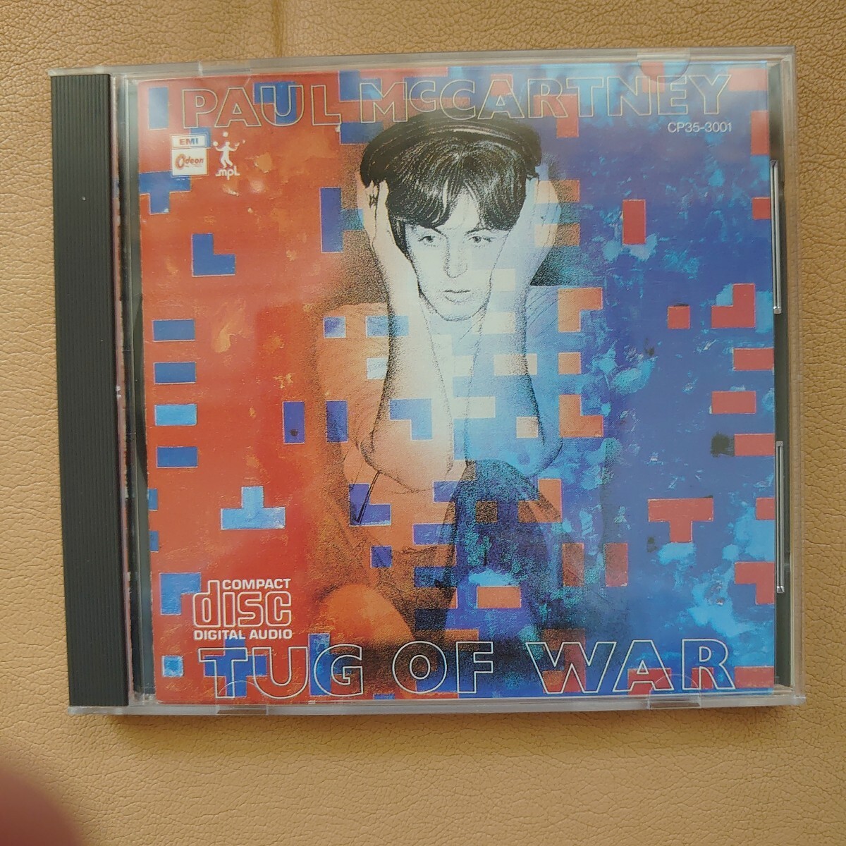 CD ポール マッカートニー タッグ・オブ ・ウォー東芝EMI CP35-3001 CSR COMPACT DISC 刻印ありCBS SONY RECORD製拍卖