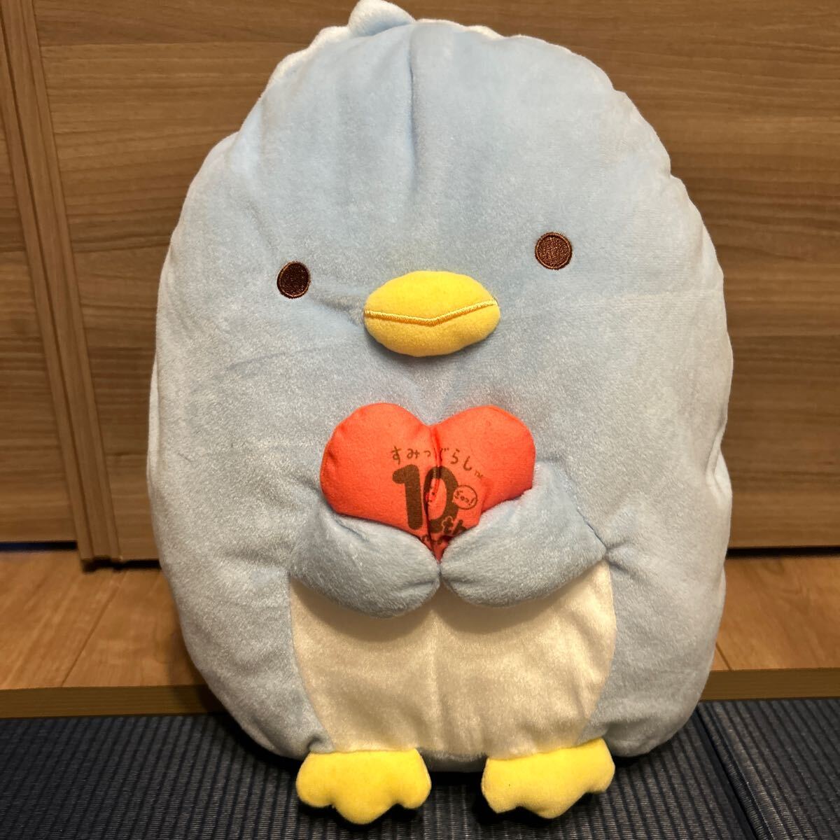 すみっコぐらし 10th プレミアム ぺんぎん 全長約50cm ぬいぐるみXL☆中古品拍卖