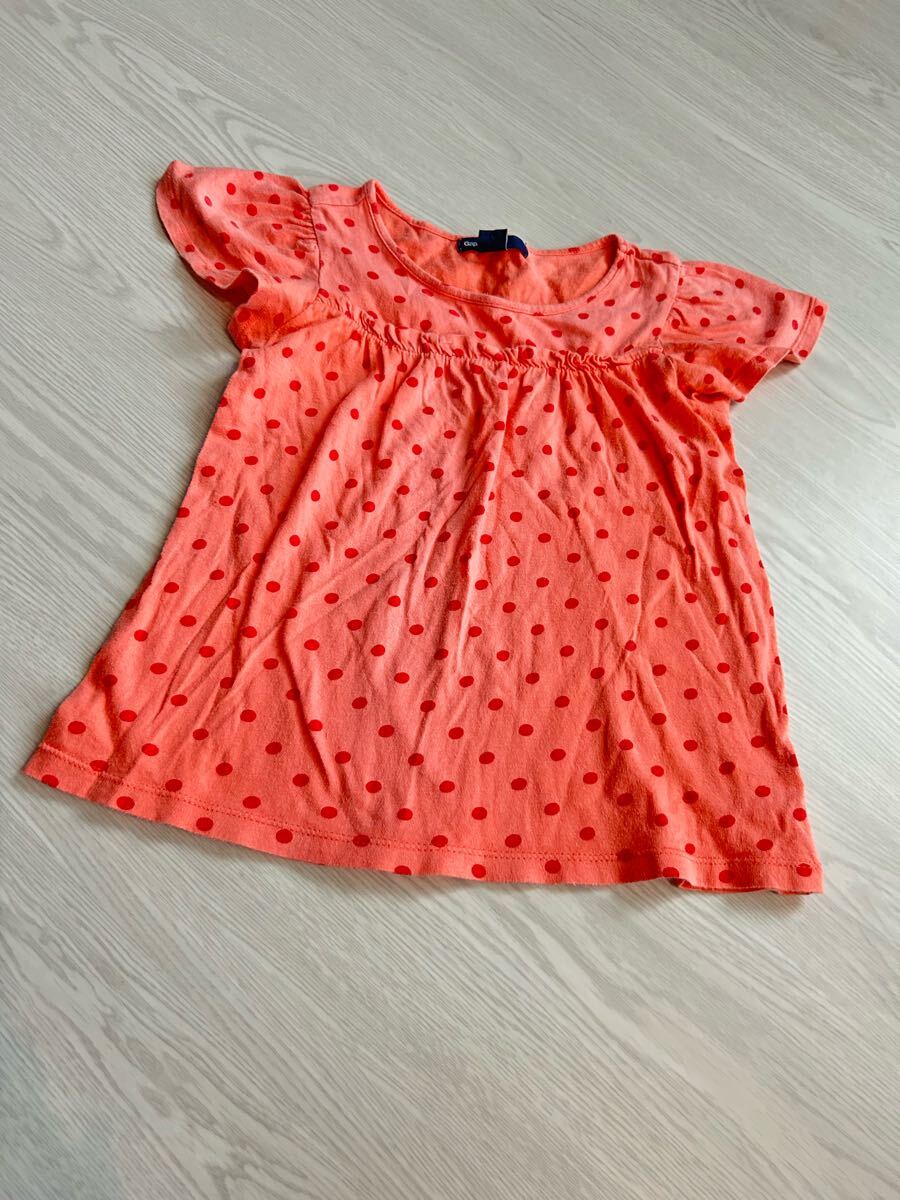 GapKids☆ひらひら袖*ドット柄半袖Tシャツ☆サイズ110拍卖