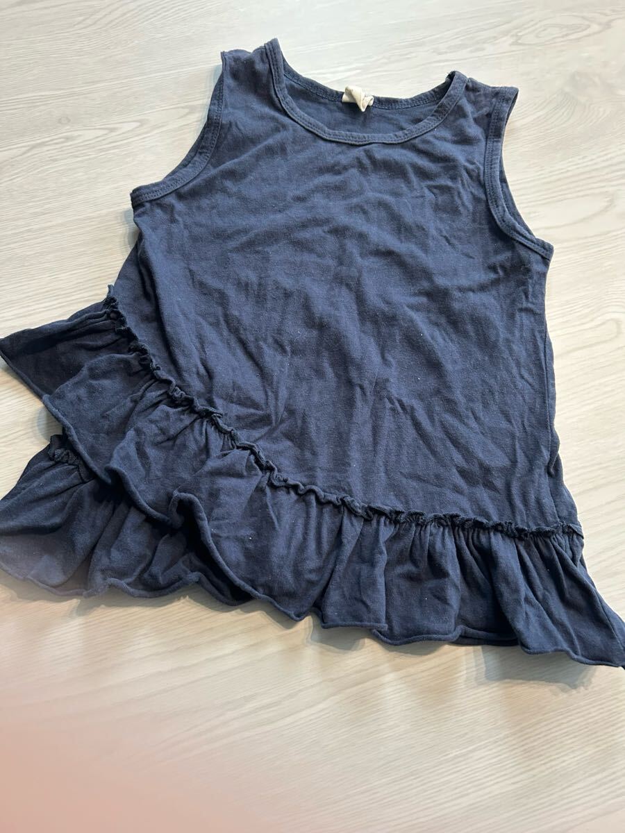Bee des Bee☆段違いのフリル裾が特徴的*ノースリーブトップス☆サイズ140拍卖