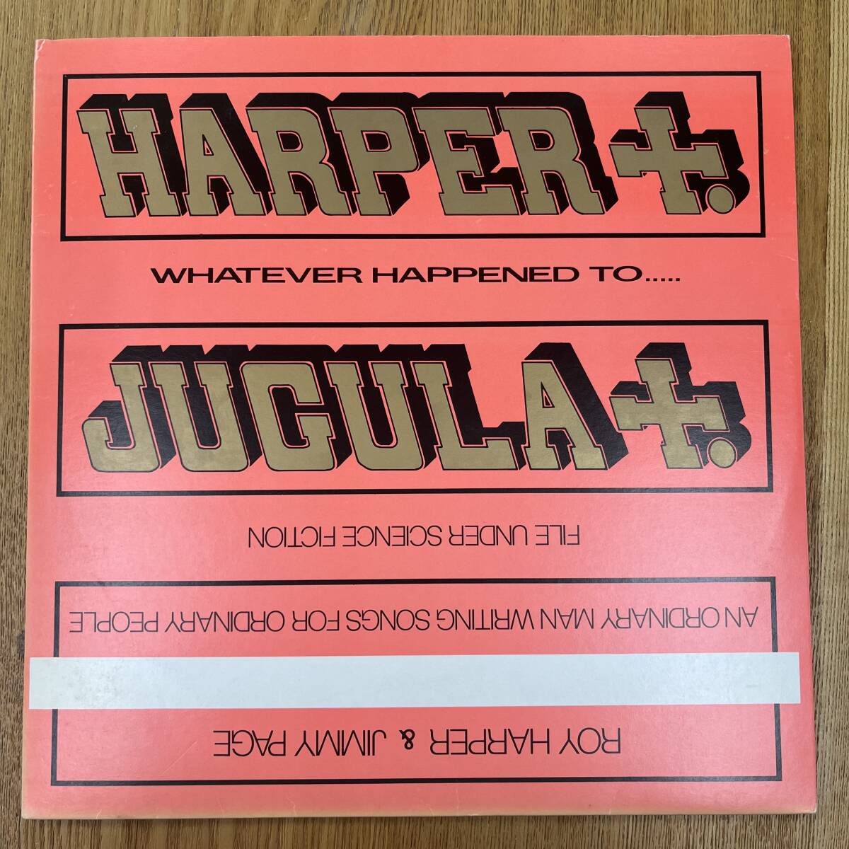 見本盤 ROY HARPER & JIMMY PAGE / JUGURA 熱き絆(VIL-6177) / ハーパー ジミー・ペイジ 85年日本盤白PROMO NB0408-42拍卖