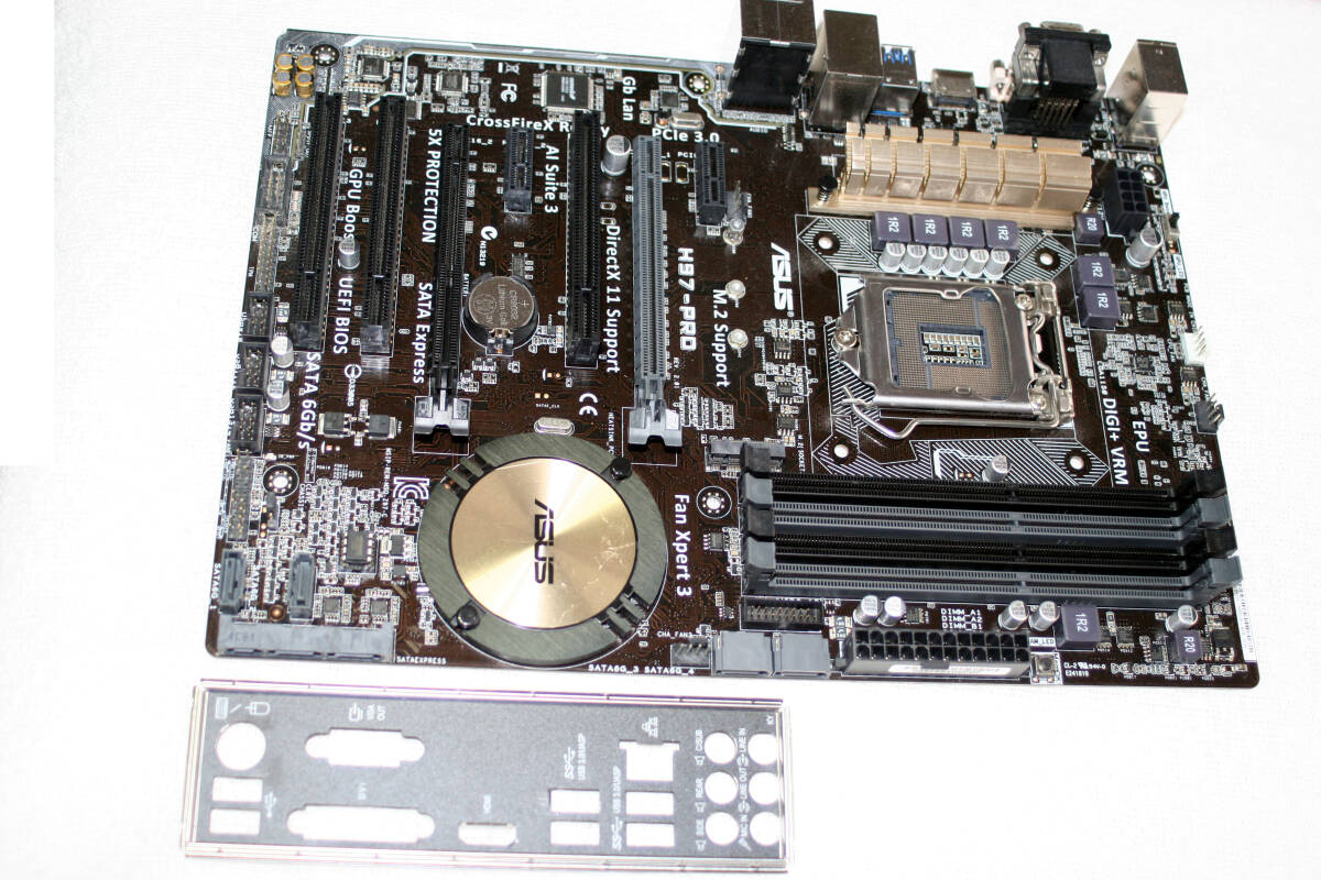■ ASUS H97PRO  LGA 1150  対応 マザーボード  出品時 BIOS まで確認   ★  WIN 10 で使用  おまけ多数拍卖