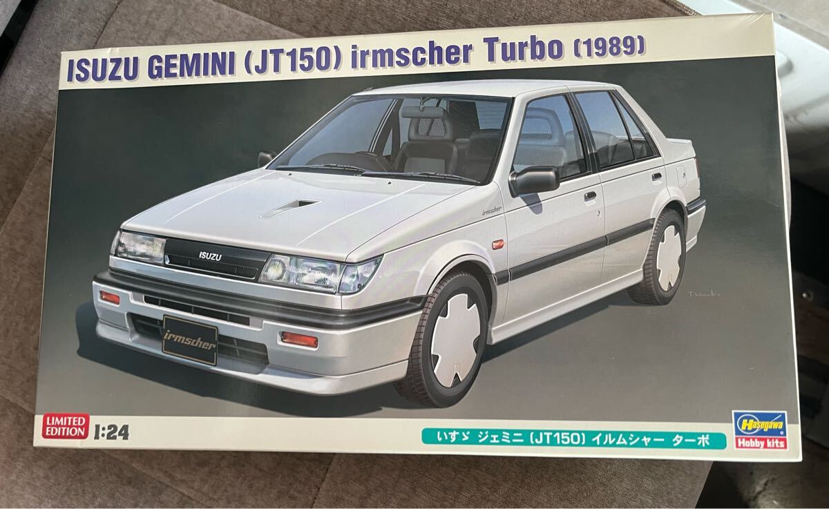 Hasegawa 1/24 ISUZU GEMINI JT150 irmscher Turbo 1989 ハセガワ いすゞ ジェミニ イルムシャー ターボ プラモデル絶版当時物拍卖