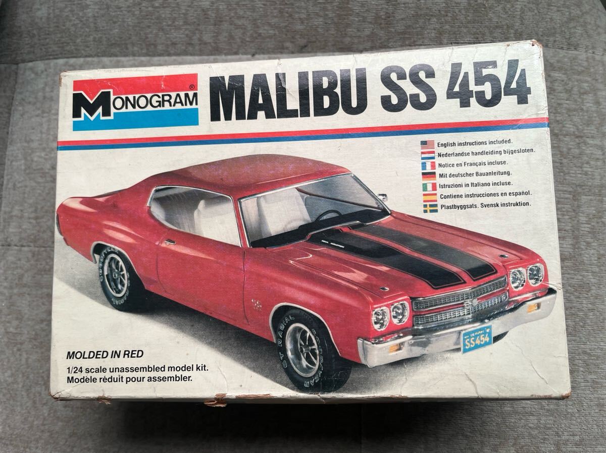 MALIBU SS 454English モノグラムプラモデルアメ車当時物絶版拍卖