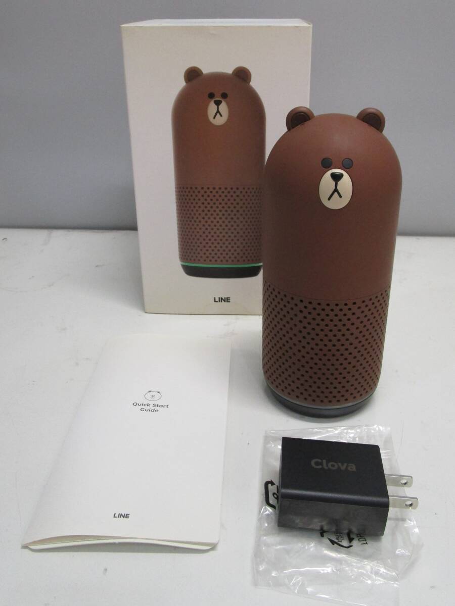 【送料無料】スマートスピーカー LINE Clova Friends BROWN 中古品拍卖