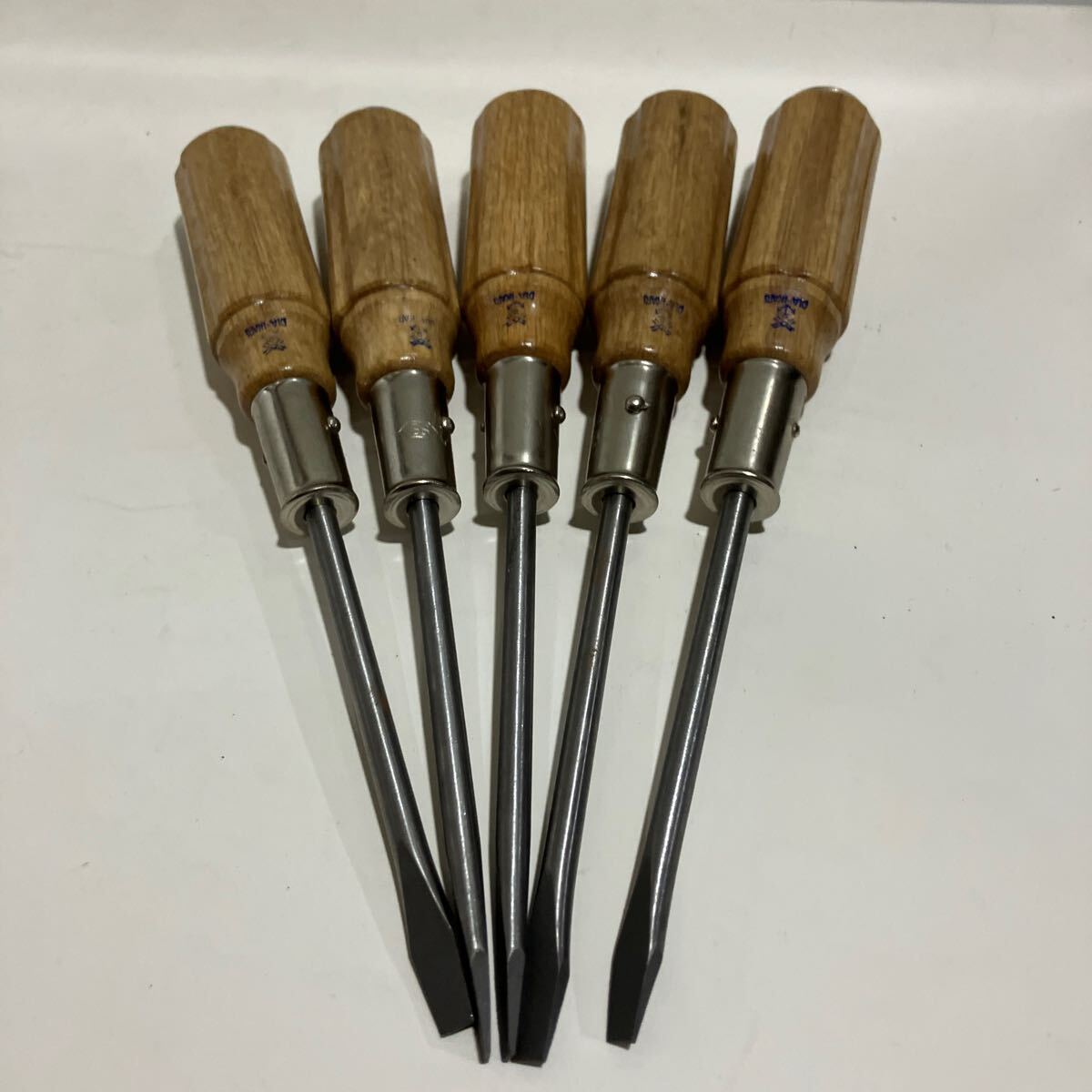 DIA-IKARI SCREW DRIVERS 貫通 100m/m マイナス ドライバー 5本セット 送料無料拍卖