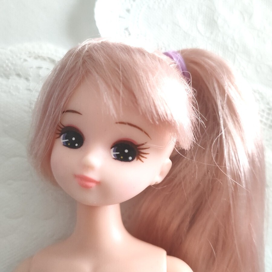 5r314 人形本体のみ ハッシュタグリカちゃん ピンクヘア 斜めポニー ロングヘア拍卖