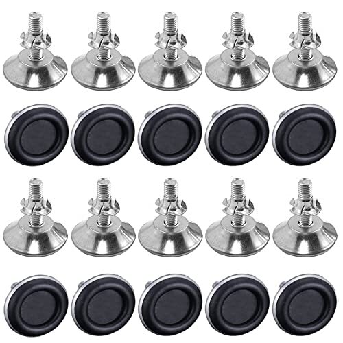 Wolfride 20個高さ調整アジャスター アジャスターボルト 調節可能の脚 家具用固定脚 家具アジャスター 置き換え拍卖