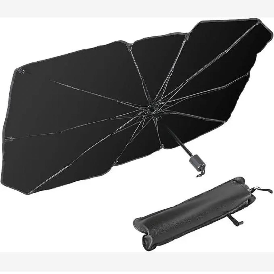 ★最終価格★フロントガラス用 UVカット マルチサンシェード 収納ポーチ付き145×79拍卖