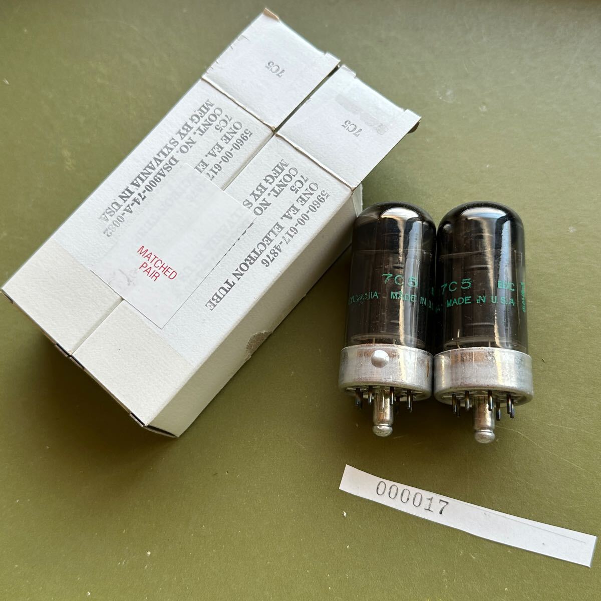 NOS 真空管 7C5 ペア ロクタル 6V6 相当 2本 セット拍卖