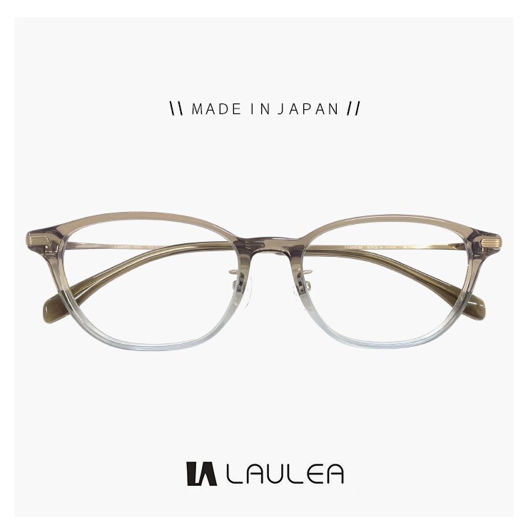 新品 日本製 鯖江 メガネ la4055 khh laulea 眼鏡 メンズ レディース チタン ラウレア ウェリントン 型 フレーム MADE IN JAPAN拍卖
