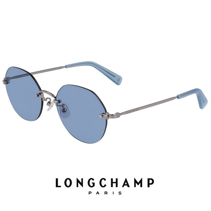 新品 ロンシャン レディース サングラス lo125sj 036 longchamp ジャパンフィットモデル UVカット UV400 フチなし ツーポイント拍卖