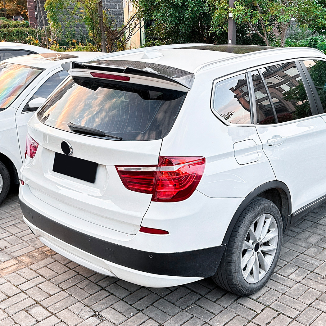 スポーティ全開♪ BMW カーボン ルック ルーフスポイラー X3 F25 20d 20i 28i 35i M40d xDrive Xライン Mスポーツ X3シリーズ拍卖