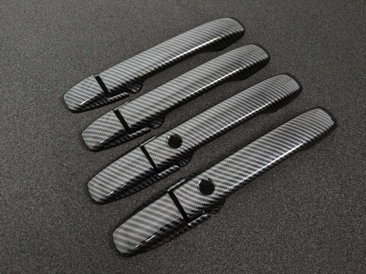 スポーティ全開♪ カーボン ルック ドアハンドル カバー ホンダ N-BOX JF5 JF6 ベースグレード ファッションスタイル スロープ拍卖