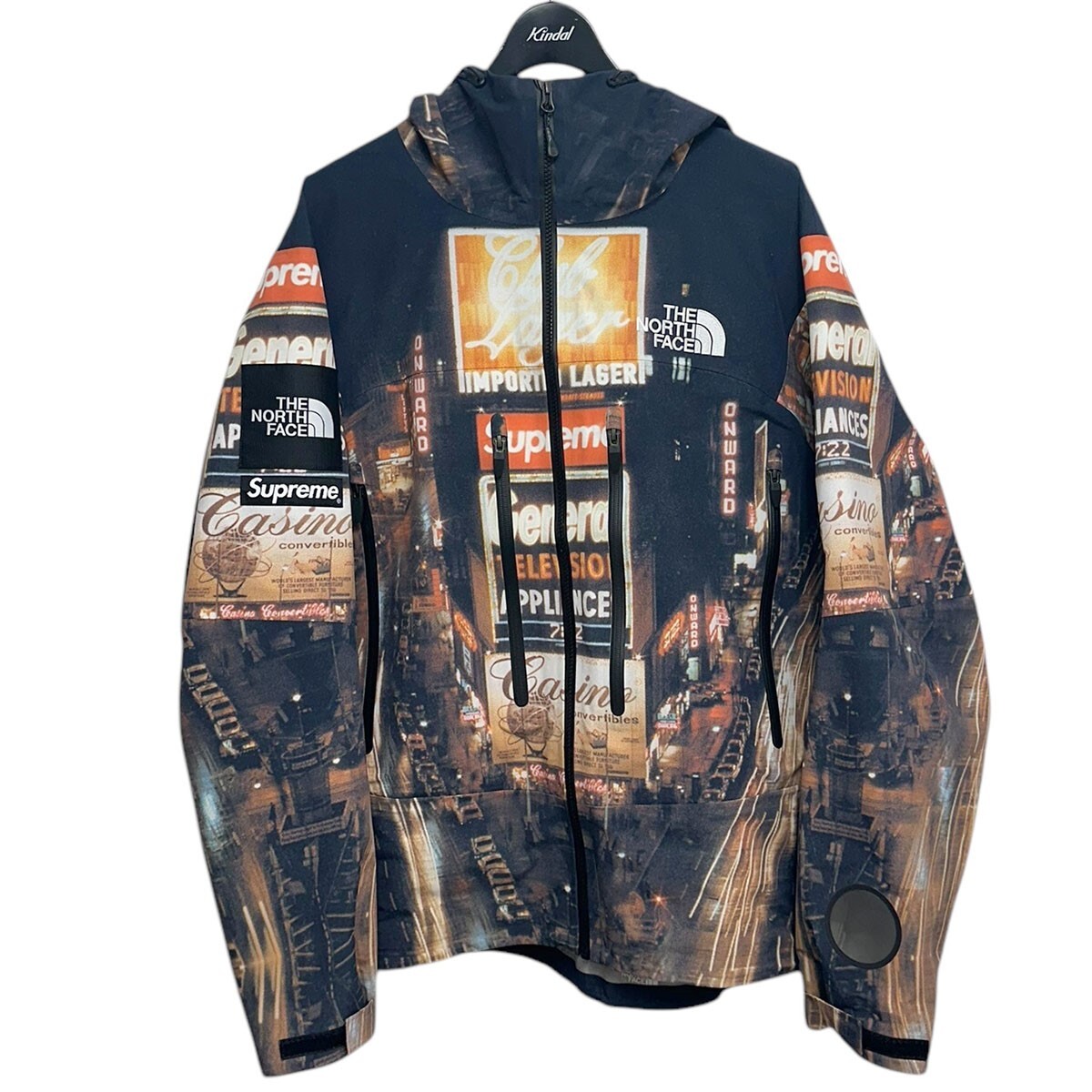 Supreme×THE NORTH FACE 22AW Taped Seam Shell Jacket Times Square テープドシームシェルジャケットタイムズスクエア 8071000152381拍卖