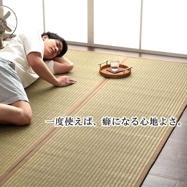 ラグ 純国産 沖縄ビーグのラグ 約130×200cm 裏 不織布 DX沖縄ビーグ拍卖