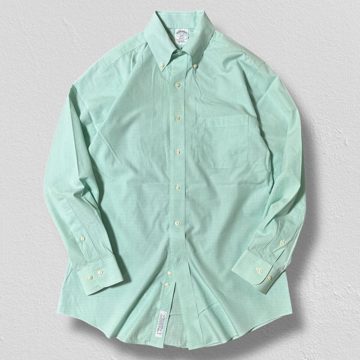 BROOKS BROTHERS ボタンダウン長袖シャツ 15-2/3 1818 REGENT●洗濯プレス済●ネコポス可●Yシャツ ワイ ブルックスブラザーズ 古着/281拍卖