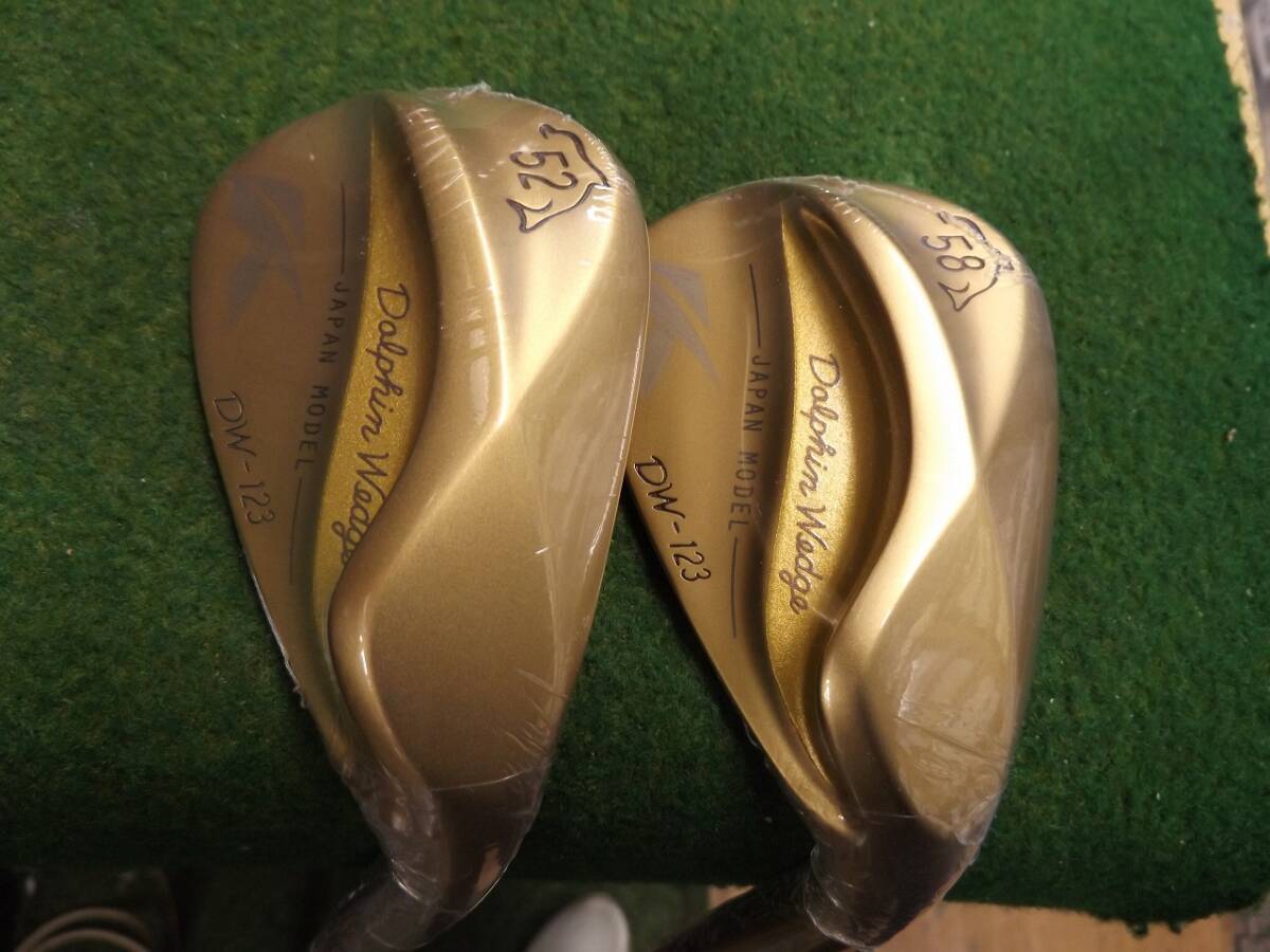 【税込】5046 DOLPHIN WEDGE DW-123 GOLD 52°+58° DG 95 S200 新品 セット キャスコ ドルフィンウェッジ ゴールド .5047拍卖