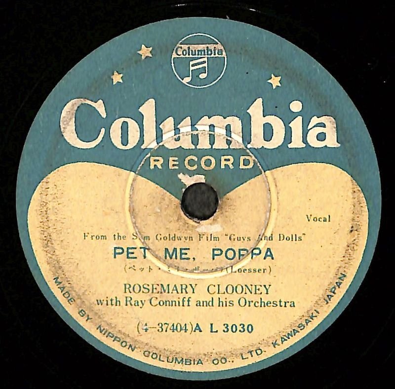 GY0568 SP盤 「PET ME, POPPA」ROSEMARY CLOONEY / 「A WOMAN IN LOVE」FRANKIE LAINE拍卖