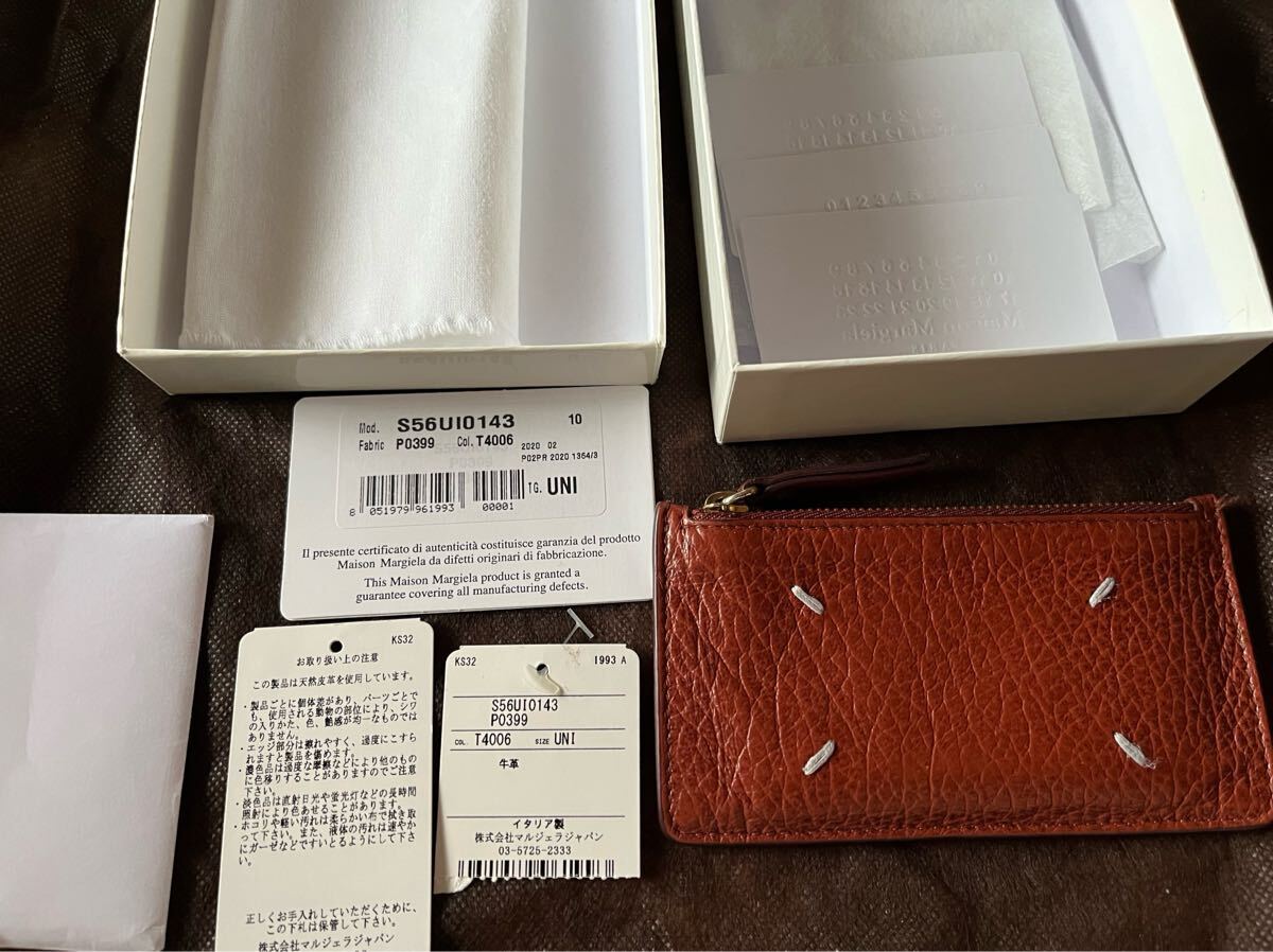 正規品 マルジェラ フラグメントケース ブラウン レザー拍卖