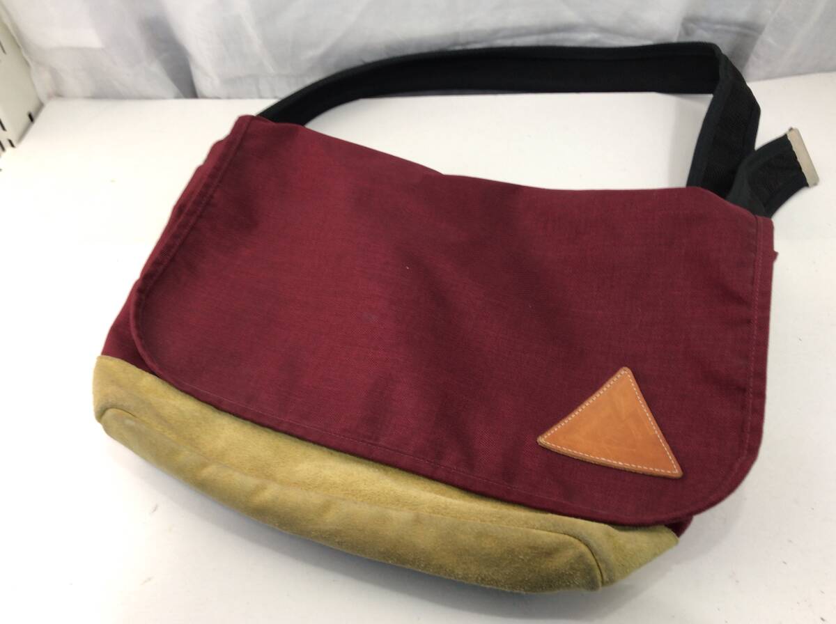 ANONYM CRAFTSMAN DESIGN アノニムクラフツマンデザイン ショルダーバッグ ワインレッド メンズ E9拍卖